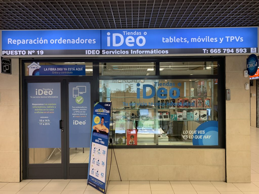 Tienda iDeo - Tienda de reparación de ordenadores, tablets y móviles en el Mercado de Orcasitas